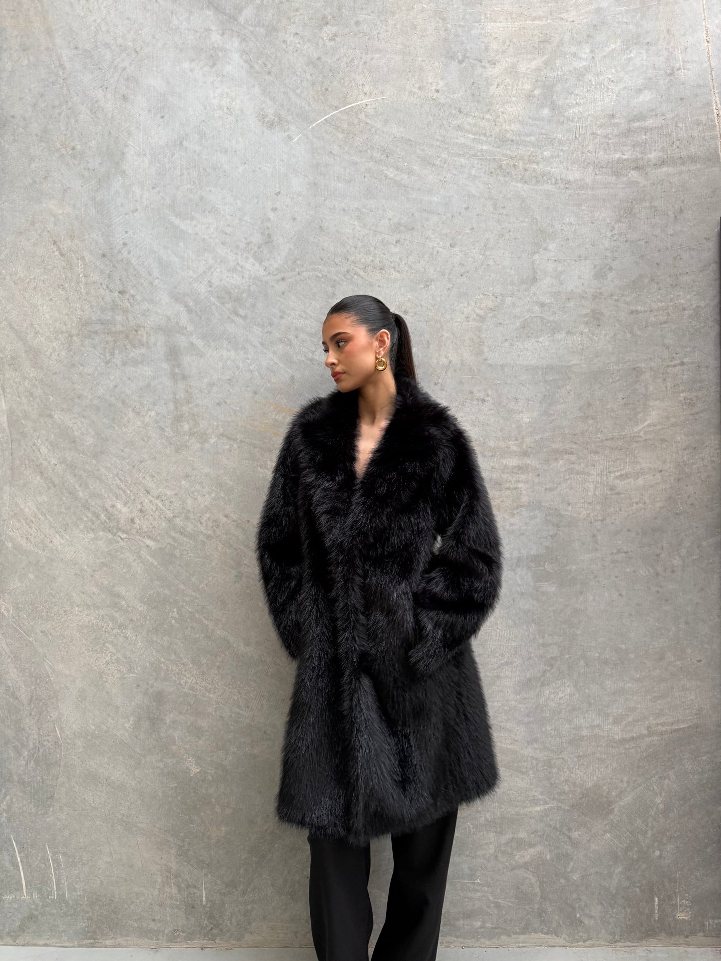 HARLEY REVERSIBLE COAT - BLACK