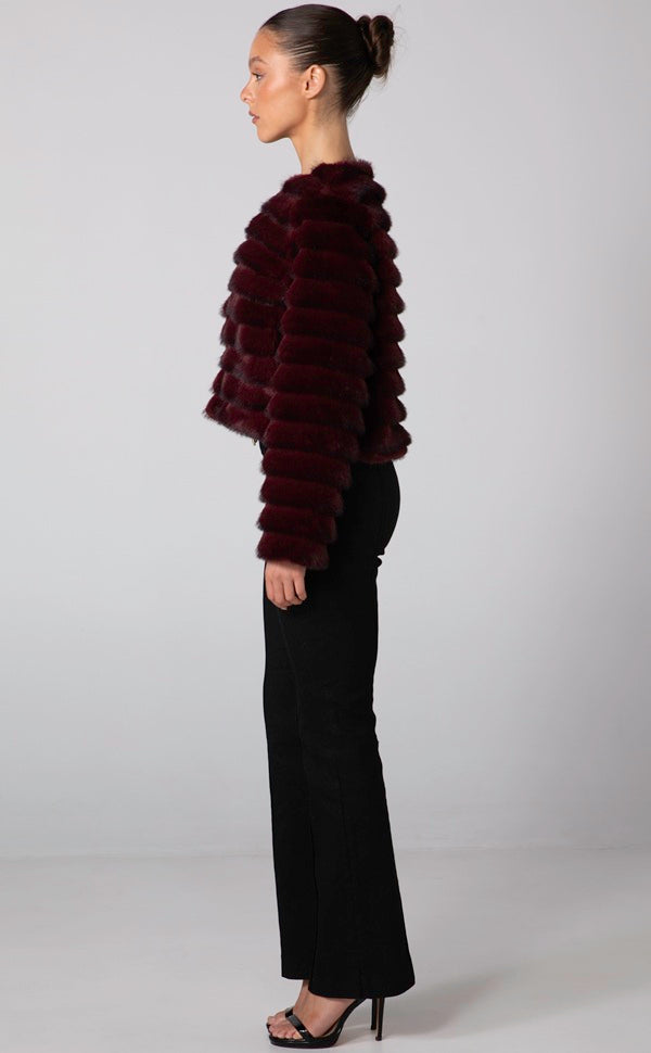 SOLEIL CROP - BURGUNDY