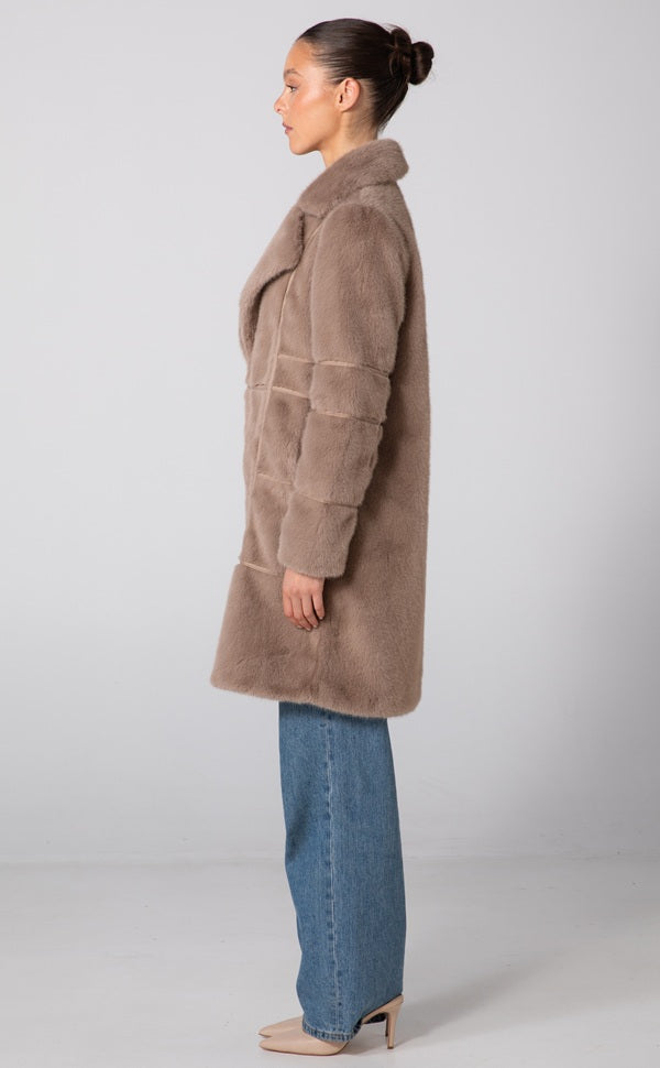 TYRA COAT - TAUPE