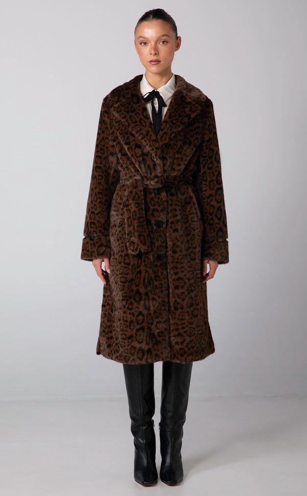 BLONDIE COAT - LEOPARD