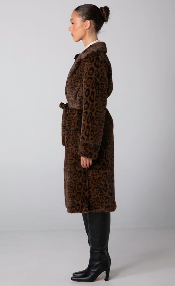 BLONDIE COAT - LEOPARD