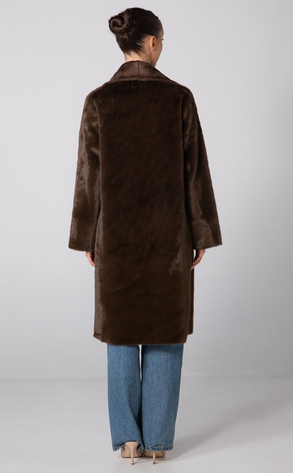 ELISE COAT - MOCHA BROWN