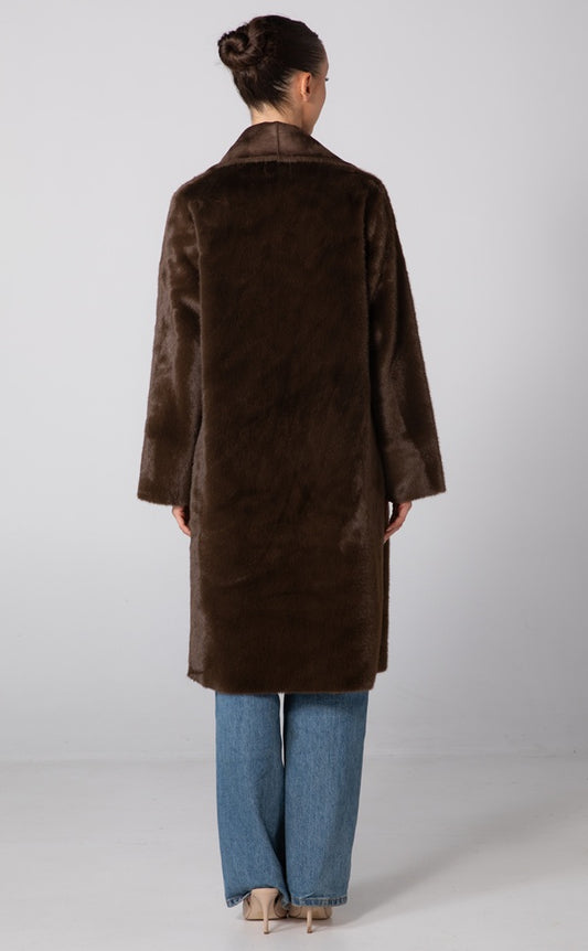 ELISE COAT - MOCHA BROWN