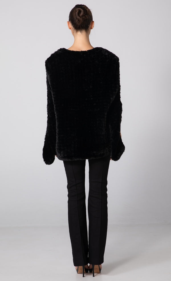 ELLA PONCHO - BLACK