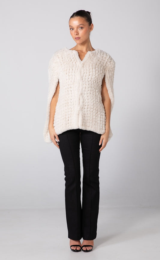 ELLA PONCHO - IVORY