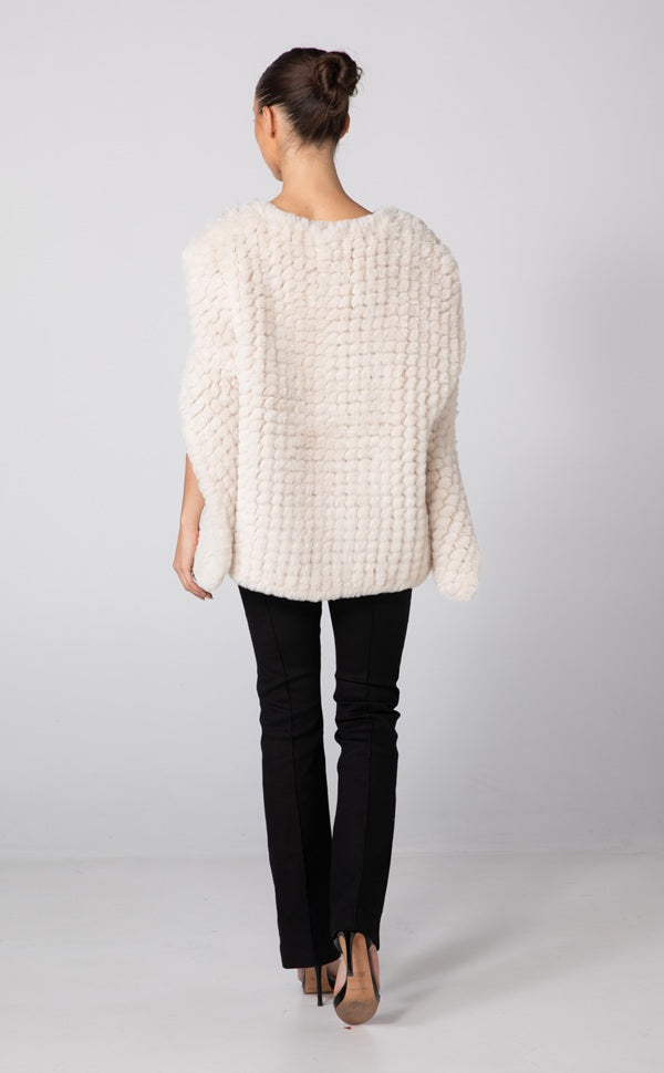 ELLA PONCHO - IVORY