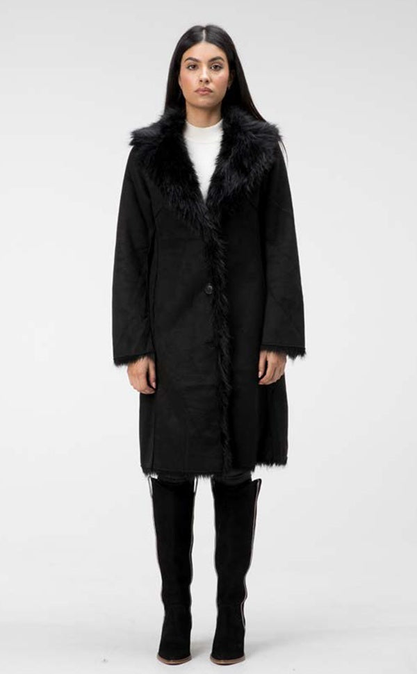 HARLEY REVERSIBLE COAT - BLACK