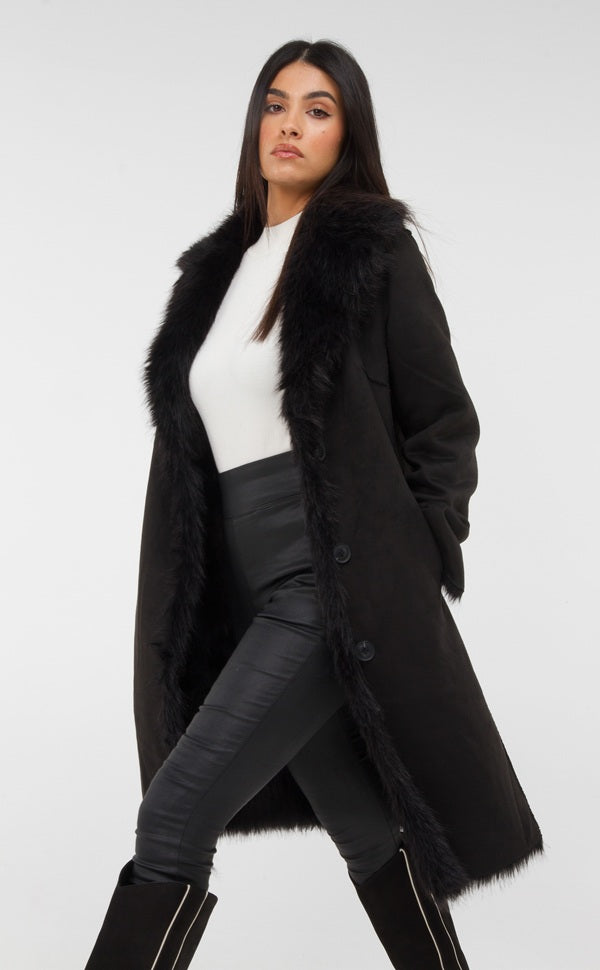 HARLEY REVERSIBLE COAT - BLACK