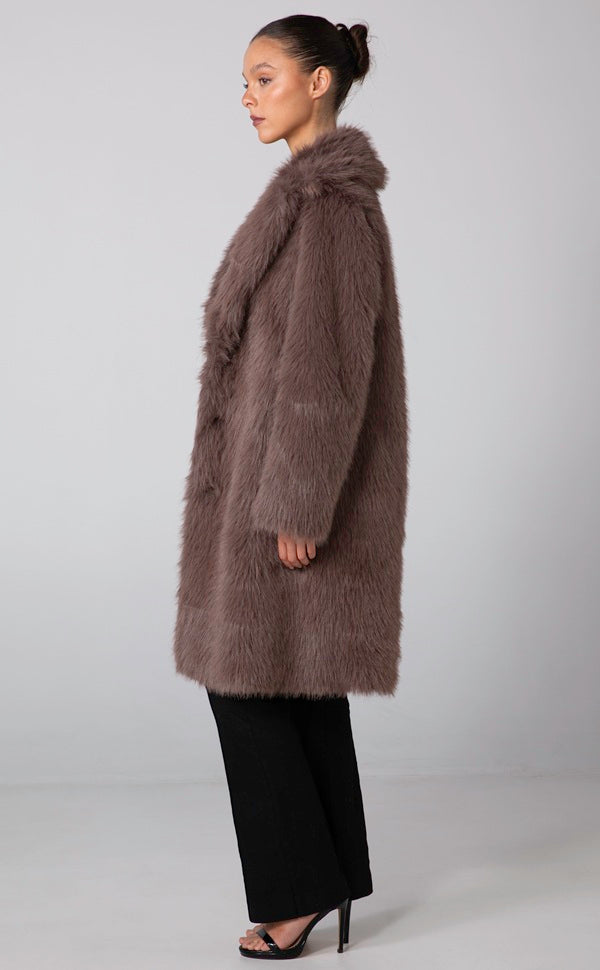 HARLEY REVERSIBLE COAT - BROWN SUGAR