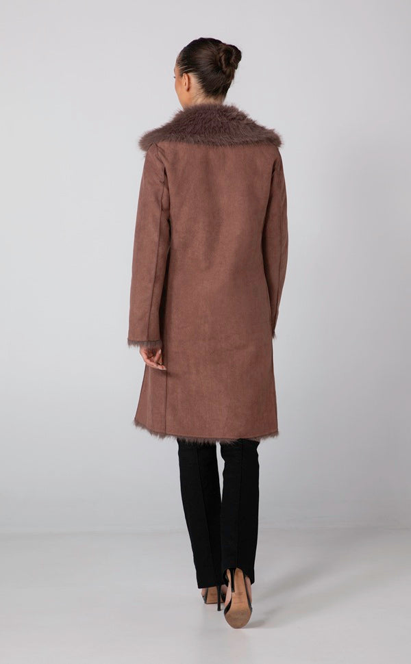 HARLEY REVERSIBLE COAT - BROWN SUGAR