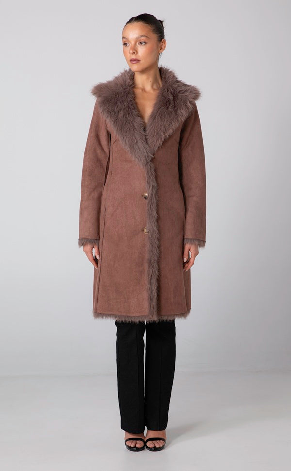 HARLEY REVERSIBLE COAT - BROWN SUGAR