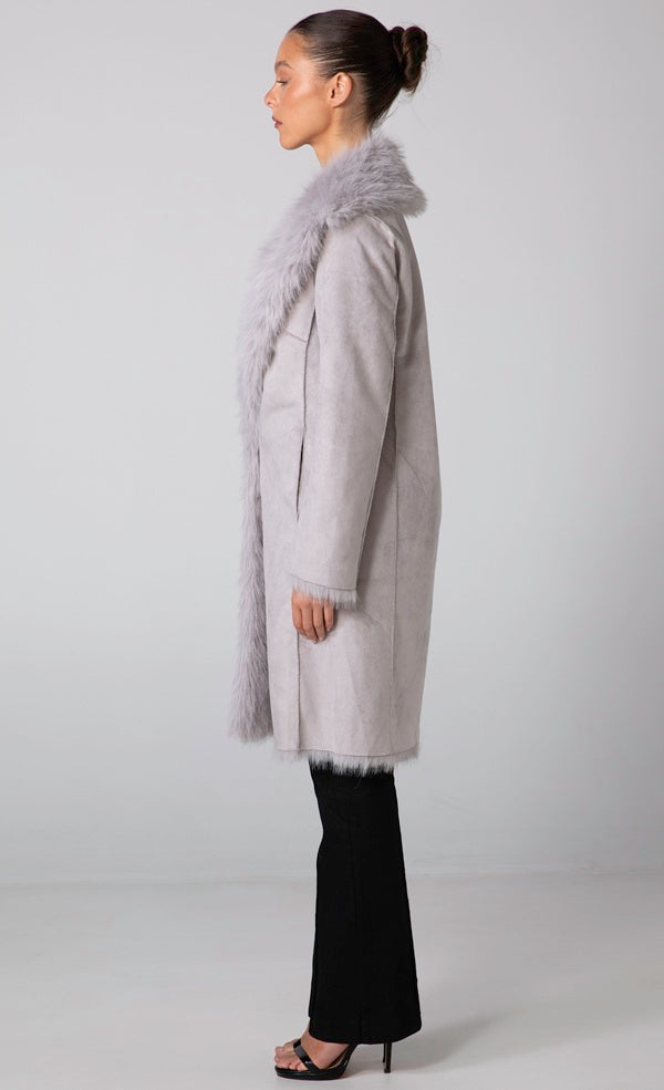 HARLEY REVERSIBLE COAT - GREY MIST
