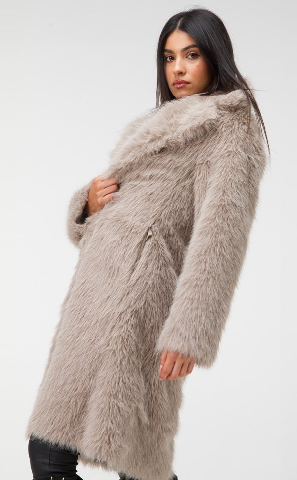 HARLEY REVERSIBLE COAT - TAUPE