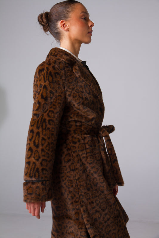 BLONDIE COAT - LEOPARD