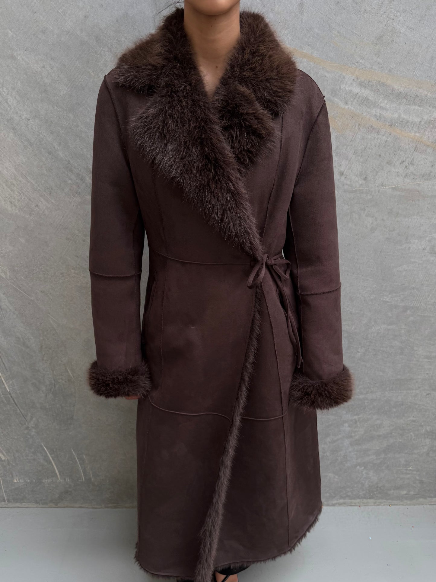LYRA COAT - CHOCOLATE BROWN