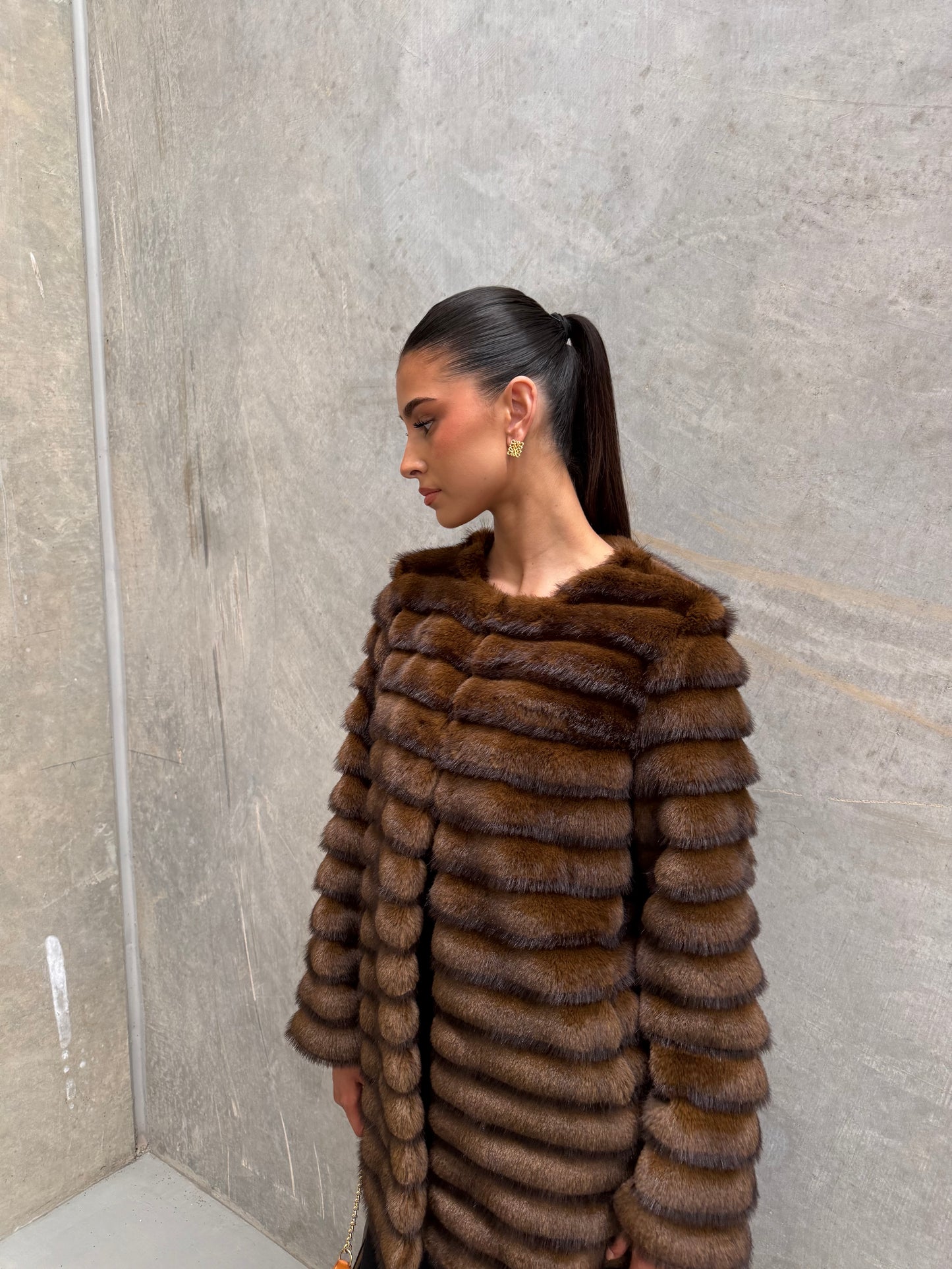 SOLEIL JACKET - CARAMEL BROWN