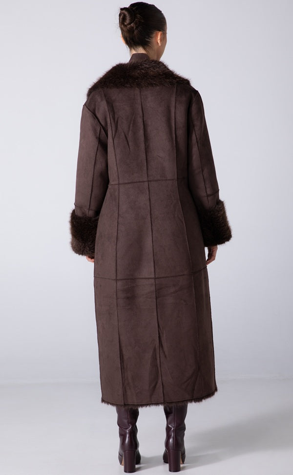 LYRA COAT - CHOCOLATE BROWN