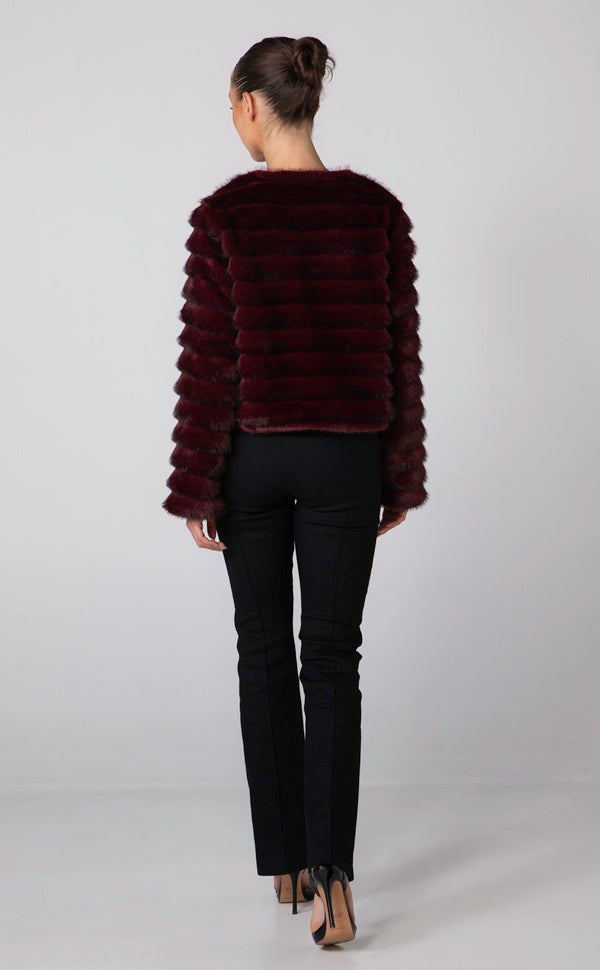 SOLEIL CROP - BURGUNDY