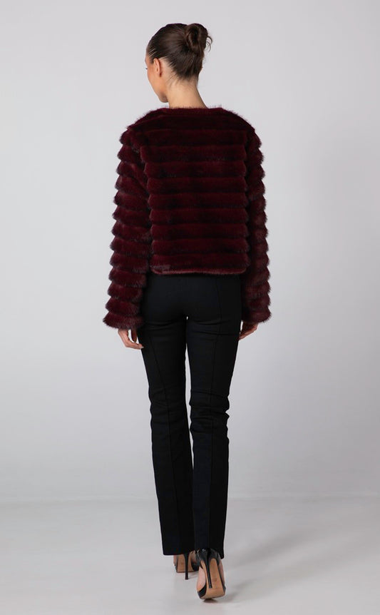 SOLEIL CROP - BURGUNDY