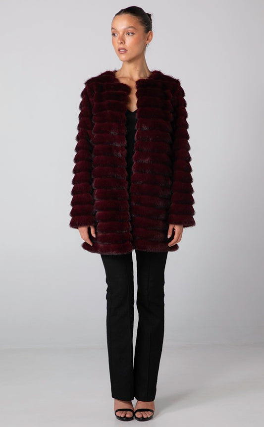 SOLEIL JACKET - BURGUNDY