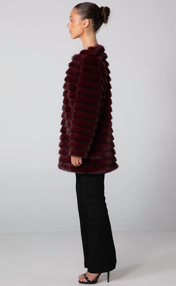 SOLEIL JACKET - BURGUNDY