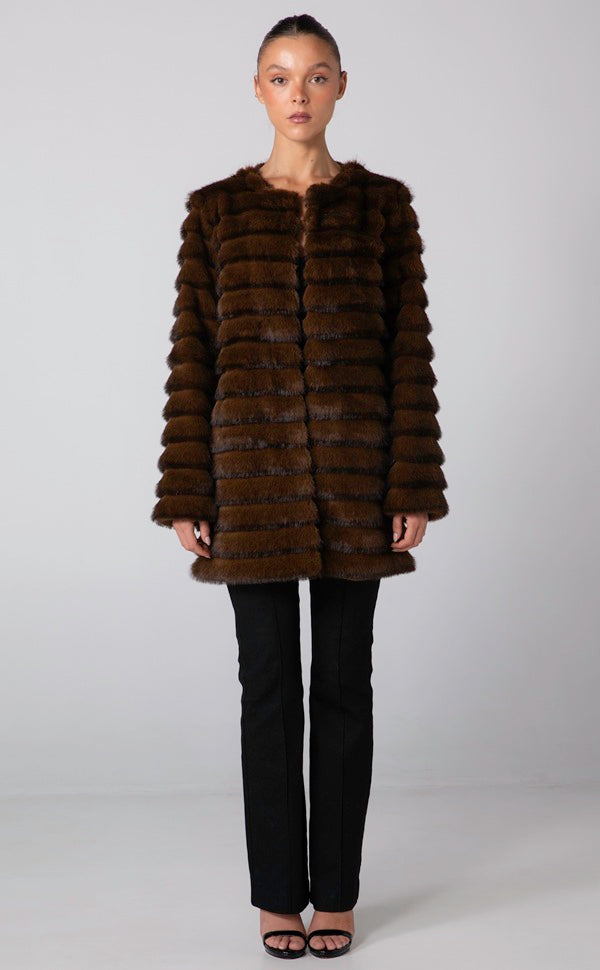 SOLEIL JACKET - CARAMEL BROWN