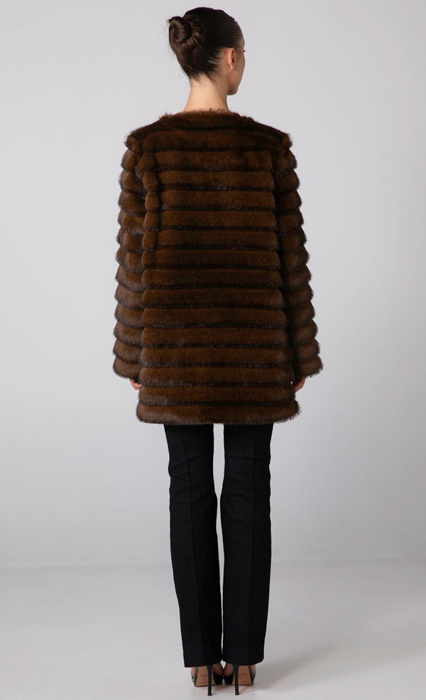 SOLEIL JACKET - CARAMEL BROWN