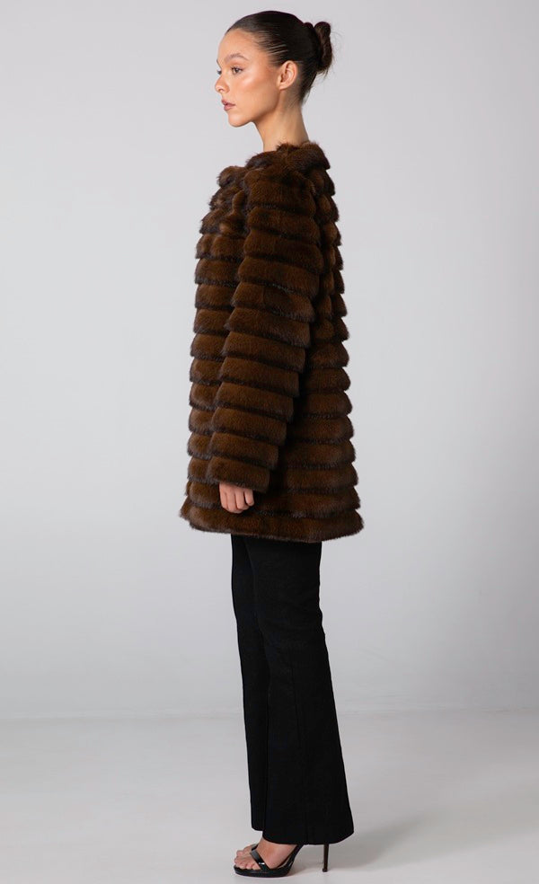 SOLEIL JACKET - CARAMEL BROWN