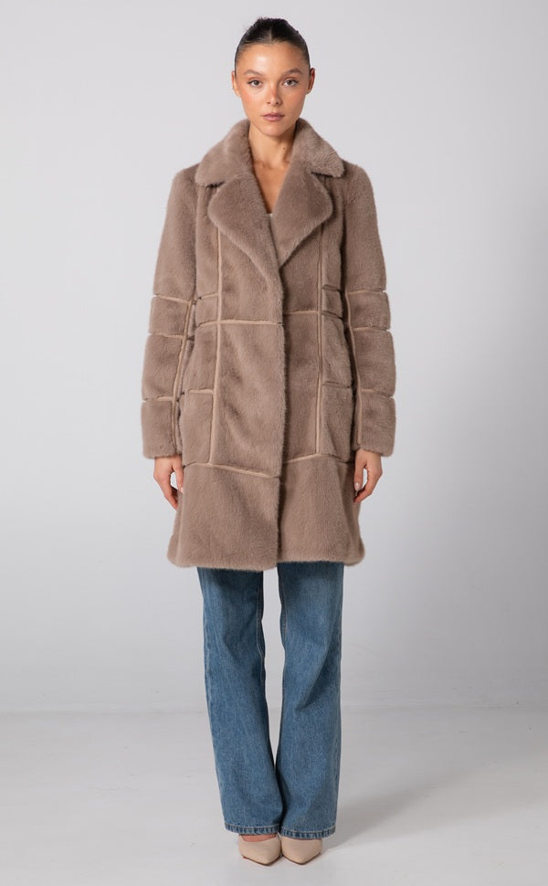 TYRA COAT - TAUPE